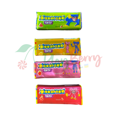 Упаковка жевательных конфет Huggy Wuggy + Tatoo, 100шт. — Photo 1