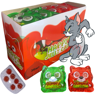 Упаковка мармеладных конфет Happy Gelly Cat, 36шт.