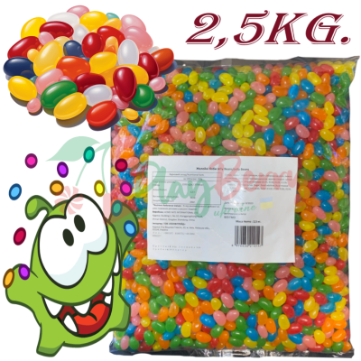 Упаковка фруктових желейних бобів ACME FATE Jelly Beans боби, 2.5кг.