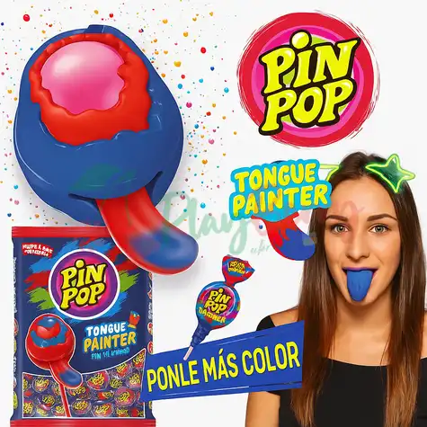 Упаковка Чупа чупс Aldor Pin Pon Tongue painter, 48шт.