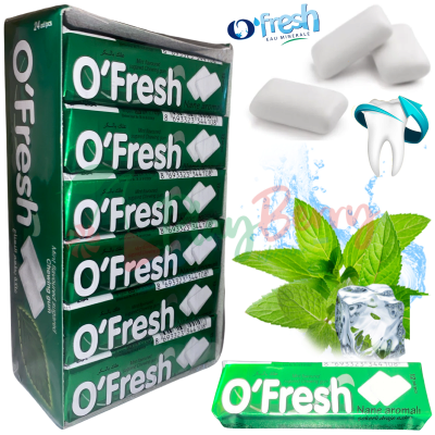 Упаковка жувальної гумки O&#039;Fresh М&#039;ята, 24шт.