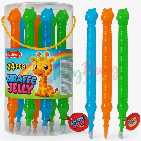 Упаковка фруктового желе-пудинг Giraffe Jelly Сладкий жираф XXL, 24шт.