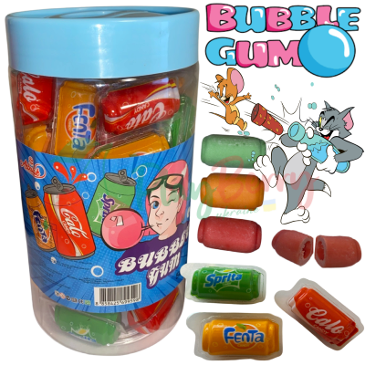 Упаковка жувальних гумок Bubble gum&amp;Jam в банці, 50шт.