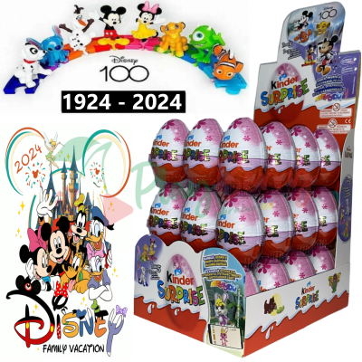 Упаковка шоколадних яєць Дісней Kinder Surprise Disney 100 year, 36шт.