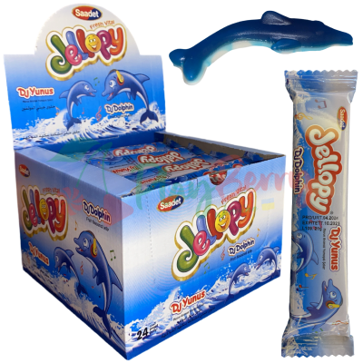 Упаковка жевательного мармелада Jellopy Дельфин в индивидуальной упаковке, 24шт.