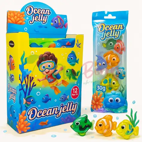 Упаковка желейних рибок Ocean Jelly, 12шт.