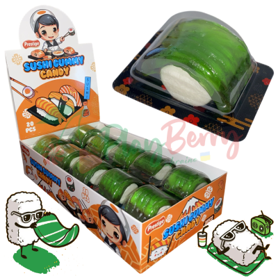 Упаковка цукерок Sushi Gummy Candy у вигляді суші, 20шт.