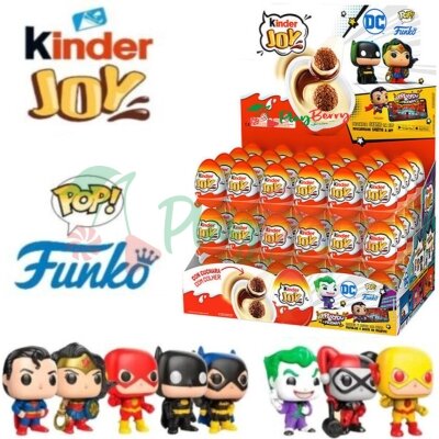 Упаковка Kinder Joy Funko Pop DC Heroes, 72 шт