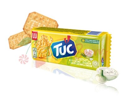 Упаковка крекерів TUC Cметана та цибуля, 100г х 24 шт. — Photo 1