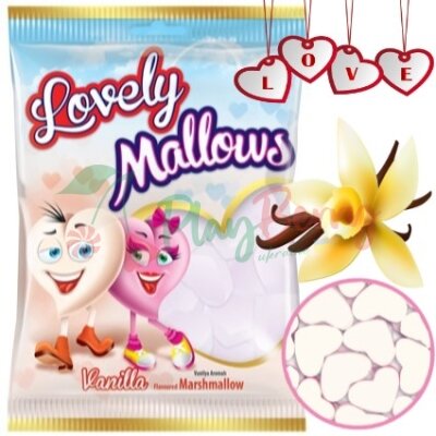 Упаковка маршмеллоу Lovely Hearts Ваніль, 150г.