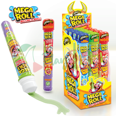 Упаковка цукерок у виді гелю з роликом Johny Bee Mega Roll ON 105мл, 12шт.