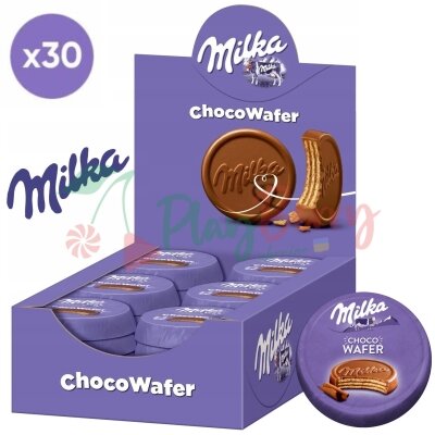 Упаковка шоколадних вафель Milka Napolitana, 30шт.