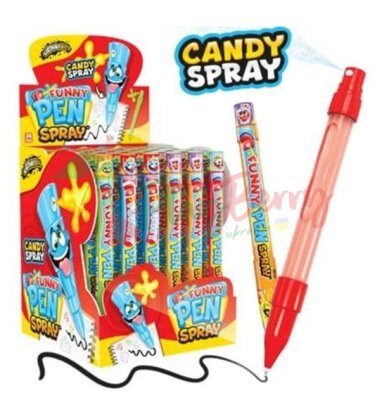 Упаковка Спрей-карамелі JOHNY BEE Funny Pen Spray, 36шт.