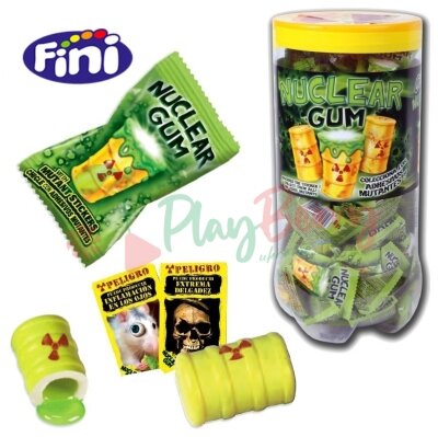 Упаковка жувальної гумки Fini Nuclear Gum Ядерна, 50шт.