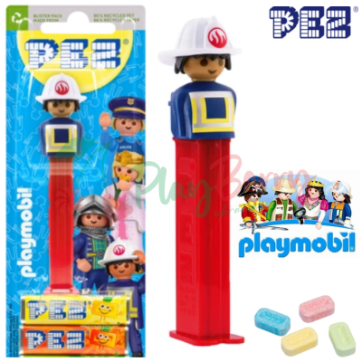 Игрушка с конфетами PEZ® Firefighter Playmobil, 17г.