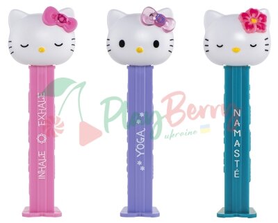 Іграшка з цукерками PEZ® Hello Kitty Yoga, 17г. — Photo 2