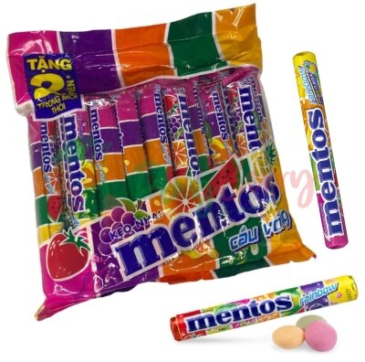 Упаковка жувальних цукерок &quot;Mentos Rainbow&quot; 29,7гр.*16шт.