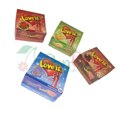Упаковка презервативів &quot;LOVE is&quot; Ваніль 3*12шт.