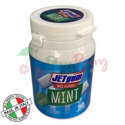 Упаковка жувальної гумки &quot;JET gum&quot; Mint без цукру. Італія 50шт.