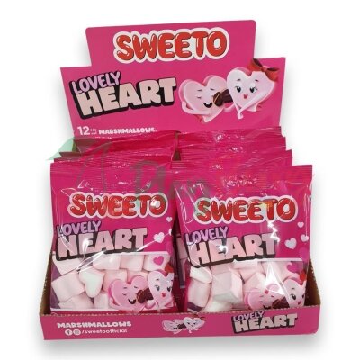 Упаковка маршмеллоу &quot;Sweeto Lovely&quot; Heart 60гр.*12шт.