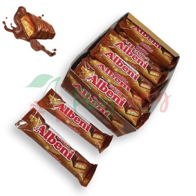 Упаковка батончиків-печиво у молочному шоколаді &quot;Albeni&quot; Карамель 40гр.*24шт.