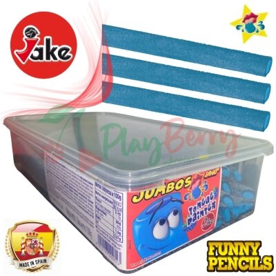 Упаковка мармеладных конфет JAKE JUMBOS Painter Sour Полено рисующее язык, 30шт.