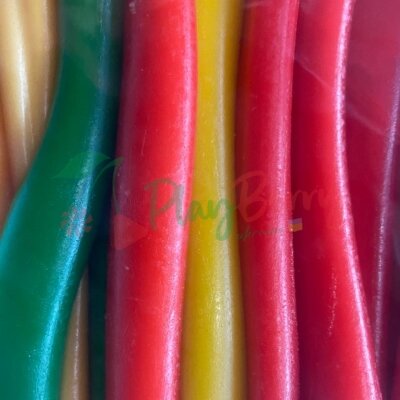 Упаковка мармеладных конфет JAKE Jumbos Rainbow Oiled Полено радуга, 30шт. — Photo 1