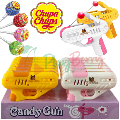 Упаковка леденцов Candy Gun Chupa-Chups в пистолете, 12шт.