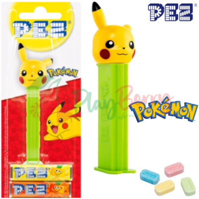 Іграшка з цукерками PEZ® Pikachu smiling Pokemon, 17г.