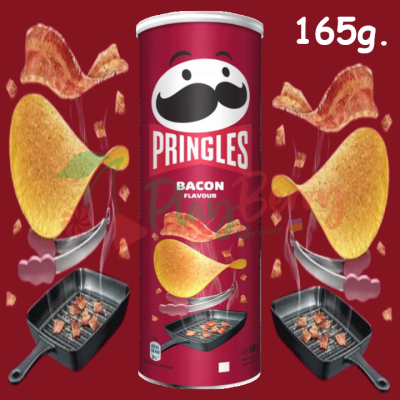 Чіпси Pringles Bacon Бекон 165г., 1шт.