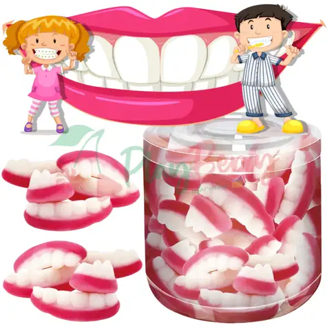 Упаковка мармеладних цукерок G-Jelly Зуби, 1кг.