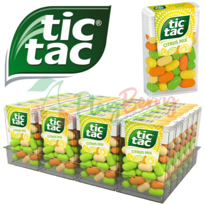 Упаковка драже Tic Tac Цитрусовий Мікс, 24шт.