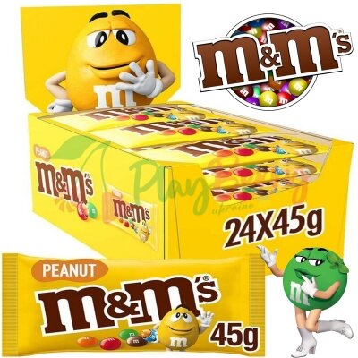 Упаковка драже M&amp;M&#039;s с арахисом, 24шт.