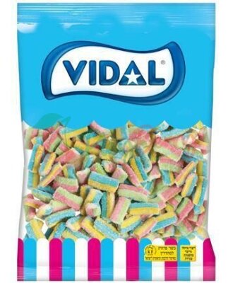 Упаковка жувального мармеладу VIDAL Sour XXL Rainbow Bites, 2кг.