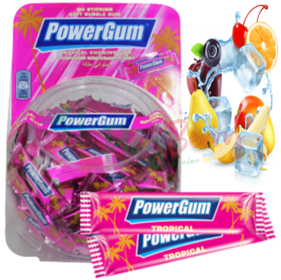 Упаковка жувальних гумок &quot;Power Gum&quot; Тропік 3гр.*300шт.