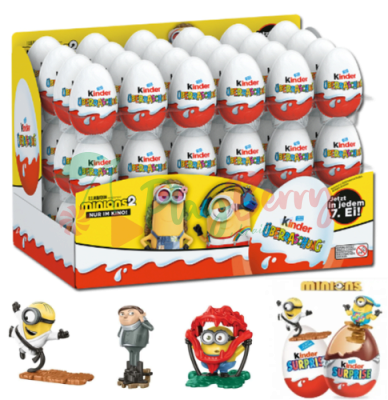 Упаковка шоколадных яиц Kinder Surprise, 72шт.