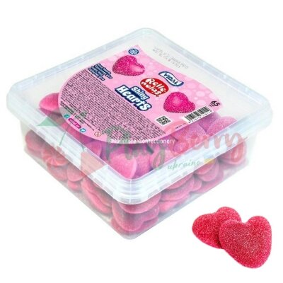 Упаковка фруктового жувального мармеладу &quot;Vidal&quot; Рожеве серце, 75шт.