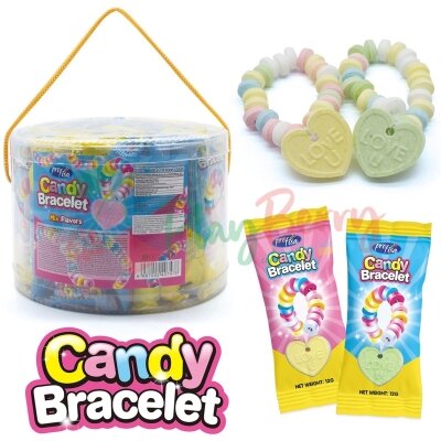 Упаковка драже CANDY BRACELET у вигляді браслета з кулоном, 50шт.