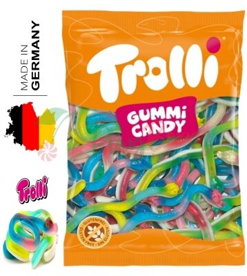 Упаковка жувального мармеладу &quot;Trolli Gummi Candy&quot; Змії, 1кг.