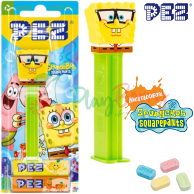 Іграшка з цукерками PEZ® SpongeBob Nerdy SpongeBob SquarePants, 17г.