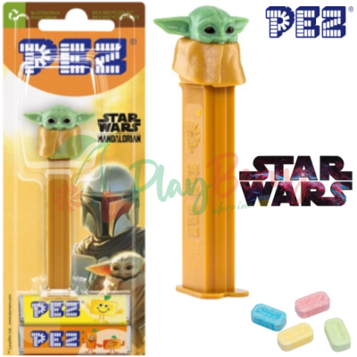 Игрушка с конфетами PEZ® Baby Yoda Mandalorian, 17г.