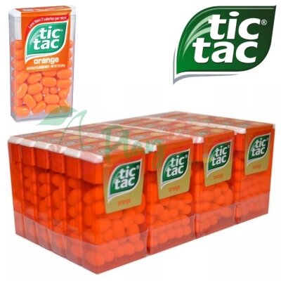 Упаковка драже Tic Tac зі смаком апельсина, 24шт.