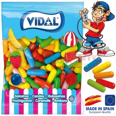 Упаковка жувальної гумки Vidal Tizas de Colores, 250шт. 