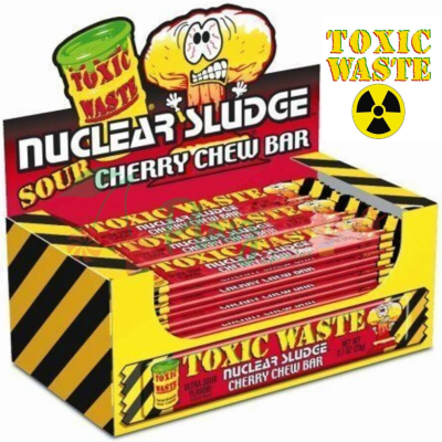 Упаковка жувальних цукерок Toxic Waste Nuclear Sludge Red Cherry, 50шт.