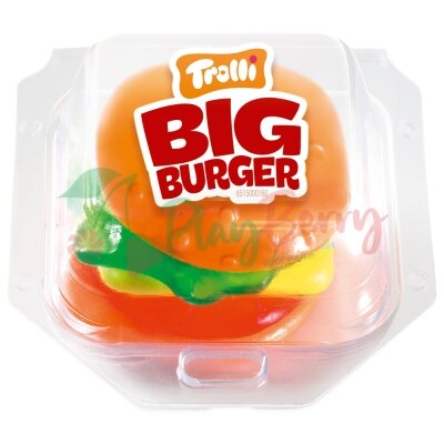 Упаковка мармеладных жевательных конфет Trolli Big Burger Бургер большой 50гр.*24шт. — Photo 1