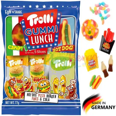 Упаковка мармеладных конфет Trolli Lunch Bag, 77г.