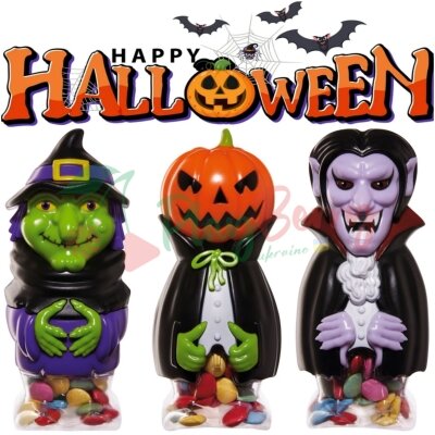 Шоколадне драже в фігурці Figurine Halloween Avec Friandises в асортименті, 200г.