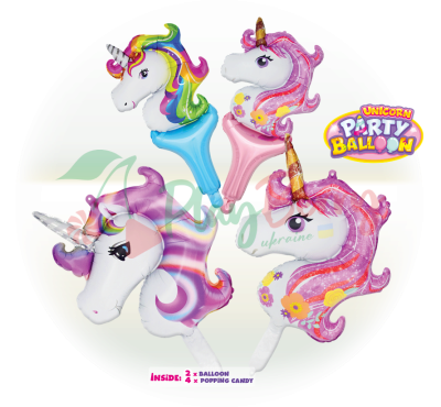 Подарочный набор JOHNY BEE® Unicorn Party Balloon, 16шт. — Photo 1