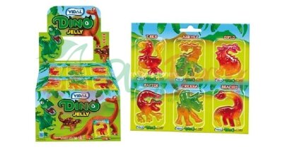 Упаковка желейних цукерок VIDAL динозаври Dino Jelly 11гр*66шт. — Photo 4