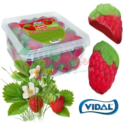 Упаковка фруктового жувального мармеладу &quot;Vidal&quot; Дика Полуниця, 75шт.